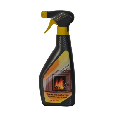 Fireplace glass cleaner