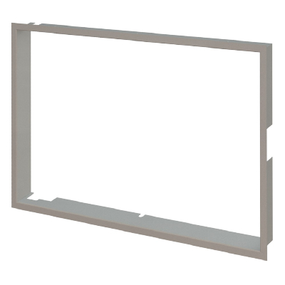Frame straight without rim silver – view from the left