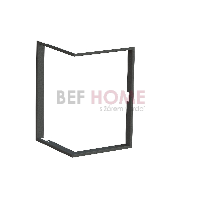 Frame 1x90° black BeF Tower 5 EH