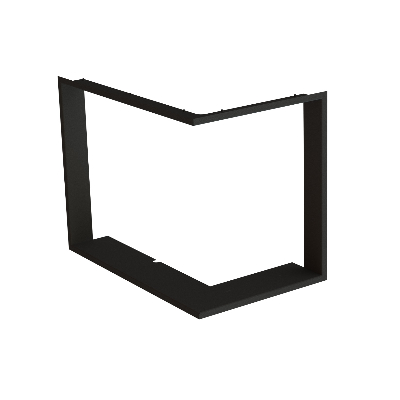 Frame 1x90° black, černý, BeF Therm V 8 CP/CL, – view from the left